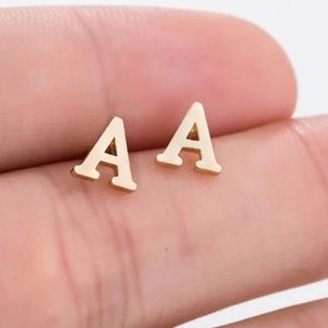 🎈SOLD - monogram stud earrings (A)